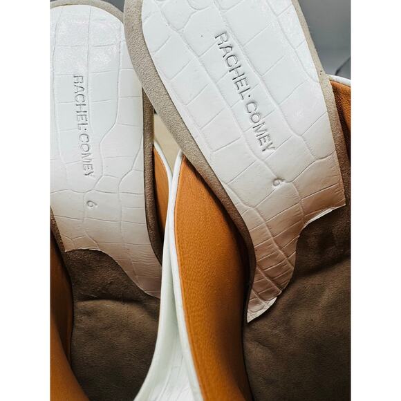 RACHEL COMEY TOMAN CLOG - WHITE Embossed leather mules size 6 - Picture 5 of 10